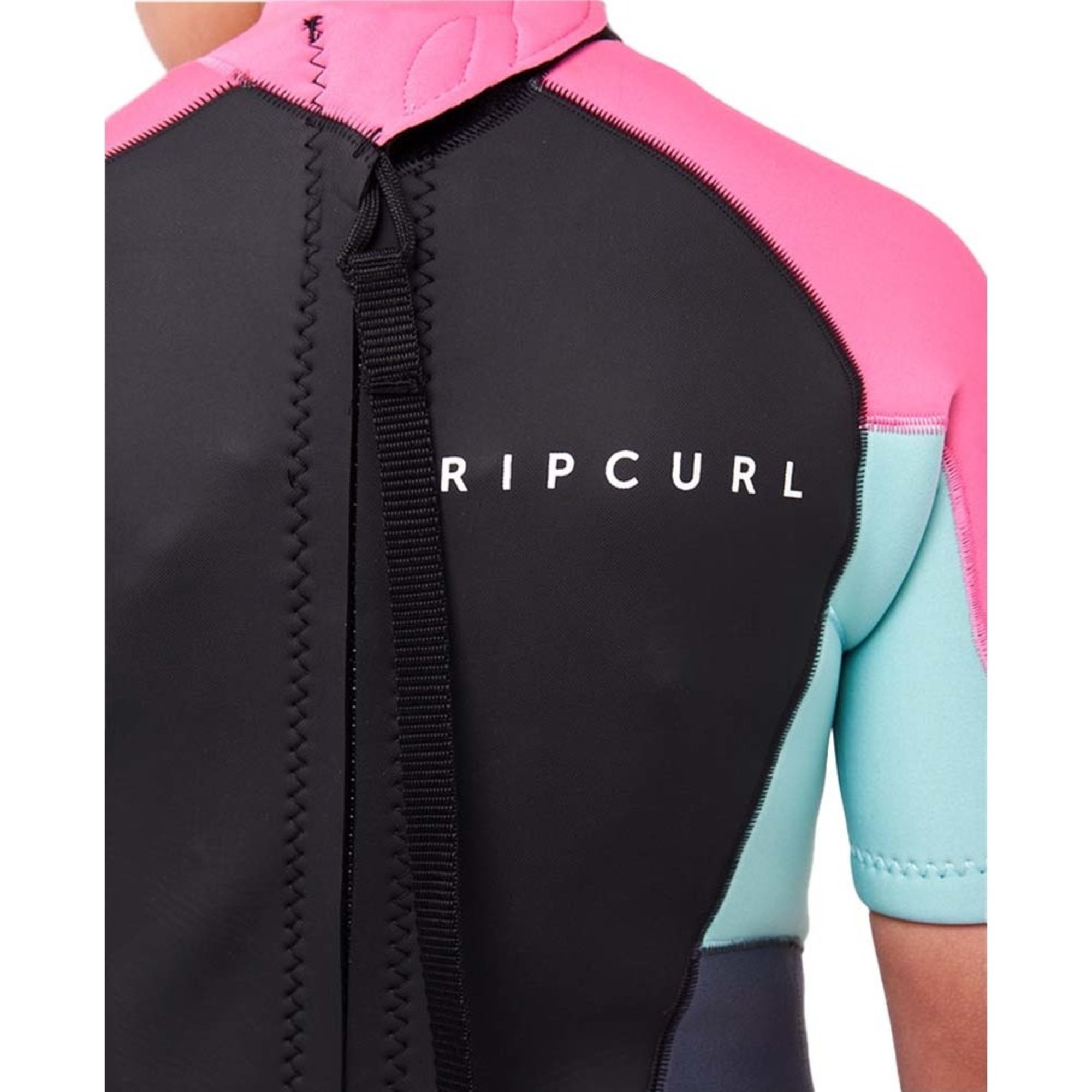 Rip Curl Junior Omega Mm Back Zip Shorty Wetsuit Bsp Pink